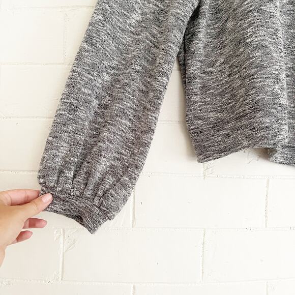 MADEWELL Textured Balloon Sleeve Crewneck Sweatshirt Small S - Picture 4 of 8